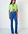 Calça Jeans Flare Com Cinto  F62297P - Imagem 1
