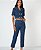 Calça Jeans Risca Giz Flor de Lis  F62341 - Imagem 4