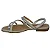 Sandalia Rasterinha Via Uno Prata Com Brilho Prata 43052 24E - Imagem 3