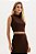 Blusa Cropped Canelada Flor de Lis F27604 - Imagem 2