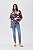 Calça Jeans Agata Cigarrete Flor de Lis F62380 - Imagem 1