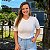 Blusa Cropped Justa Flor de Lis F67955 - Imagem 2