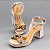 Sandalia Feminino Salto bloco Couro Legitimo Bottero Original - Imagem 3