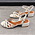 Sandalia Feminino Salto bloco Couro Legitimo Bottero Original - Imagem 5