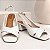 Sandalia Slingback Feminino Salto bloco Couro Legitimo Bottero Original - Imagem 5