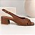 Sandalia Slingback Feminino Salto bloco Couro Legitimo Bottero Original - Imagem 3