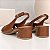 Sandalia Slingback Feminino Salto bloco Couro Legitimo Bottero Original - Imagem 2