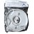 10x Plafon Redondo plástico Soquete E27 porcelana fio 15cm Branco - Imagem 5