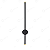 Arandela One Way Luz Indireta Preto 90cm LED 20W 3K/4K/6,5K EBAR61700 - Imagem 1