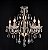 Lustre em Cristal e Metal Dourado D77xh67cm 8xE14 8 braços 8034/8AB - Imagem 2