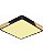 Plafon LED 45W 3000/4500/6500K 51x51cm Preto/Acrílico DCX02400 - Imagem 1