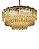 Pendente Cristal Metal Dourado D75x34cm 20xE14 cabo 80cm DCD06599 - Imagem 1