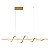Pendente LED 42W 3000K 120x20cm Dourado cabo 150cm QD05468 - Imagem 1