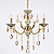 Lustre em Cristal + Metal Dourado 3xE14 3 braços 50x60cm DCD00478-3 - Imagem 1