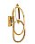 Arandela LED 50W 3000K 3750lm 28x53cm Dourado QD05258 - Imagem 1