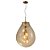 Pendente Amora Vidro Aqua Conhaque Ø48XH63CM 3x E27 ZR165-48WA - Imagem 1