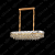 Pendente Cristal Metal Dourado e Prata D100x31cm 12xE14 DCD06666 - Imagem 2