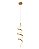 Pendente LED 29W 3000K 2030lm D55x16cm cabo 2m Dourado DCD03235 - Imagem 1