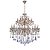 Lustre em cristal 18xE14 100x120cm Dourado - Imagem 1