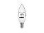 Lampada LED Vela TVL25 Clara E14 / E27 3W 3000K Taschibra - Imagem 1