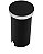 Balizador de Solo Embutir LED 1W 3000K IP67 Redondo Preto EBZD61656 - Imagem 1