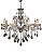 Lustre em Cristal Translúcido Metal Cromado 75x53cm 8xE14 DCD00405-8 - Imagem 1