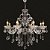 Lustre em Cristal Translúcido Metal Cromado 75x53cm 8xE14 DCD00405-8 - Imagem 2