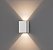 Arandela LED 8W 3000K Biv Effekt 2 fachos Branco STH6730/30 - Imagem 2