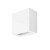 Arandela Alumínio 2 Fachos Vidro 1x G9 10x10x5 Cm - Branco - Imagem 1