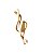 Arandela LED 20W 3000K 1400lm 35x14x13cm Dourado DCB03267 - Imagem 1