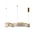 Pendente LED 53W 3200K cabo 2m Acrílico Dourado CD230975/1500D - Imagem 10