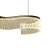 Pendente LED 53W 3200K cabo 2m Acrílico Dourado CD230975/1500D - Imagem 7