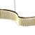 Pendente LED 53W 3200K cabo 2m Acrílico Dourado CD230975/1500D - Imagem 8