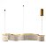 Pendente LED 53W 3200K cabo 2m Acrílico Dourado CD230975/1500D - Imagem 5