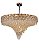 Pendente em Cristal Transparente 100x58cm 22xE14 Dourado DCD015142 - Imagem 1