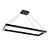 Pendente Retangular Tract Slim LED 36W 3000K 54x28,5cm 19410/54LED3 - Imagem 1
