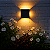 Arandela X LED 3W 3000K IP65 4 fachos ajustável Branco EBAR80209 - Imagem 2