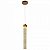 Pendente Cristal Bolhas 3,5x3,5x30cm LED 5W 3000K Dourado DCD02155 - Imagem 1