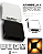 Arandela X LED 3W 3000K IP65 4 fachos ajustável Preto EBAR80210 - Imagem 4