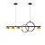 Pendente Compass LED 25W 3000K Preto / Dourado UI20245-120PTDR - Imagem 1
