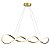 Pendente Cravatte LED 42W 3000K C92cm Dourado PE-191/42.92DF - Imagem 1