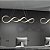 Pendente Cravatte LED 42W 3000K C92cm Dourado PE-191/42.92DF - Imagem 2