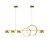 Pendente Compass LED 25W 3000K Dourado UI20245-120DR - Imagem 1