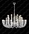 Pendente Vidro e Metal Cromado D90x50cm 32xG9 cabo 2m DCD00636 - Imagem 2