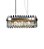 Pendente em Cristal e Inox Bronze 90x30x33cm 15xE14 DCD00218 - Imagem 1