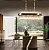 Pendente em Cristal e Inox Bronze 90x30x33cm 15xE14 DCD00218 - Imagem 2