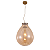 Pendente Vidro Conhaque GG 48x62cm 3xE27 Cabo 5m DCD04012 - Imagem 1