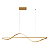Pendente LED 36W 3000K 2700lm C120cm Dourado cabo 1,5m DCD03214 - Imagem 1