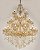 Lustre Cristal 24xE14 95x150cm Dourado+Cristal Ambar DCD00409-12+8+4 - Imagem 1