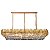 Lustre Pendente Cristal 140x35x29cm Dourado 24xE14 DCD06588 - Imagem 1